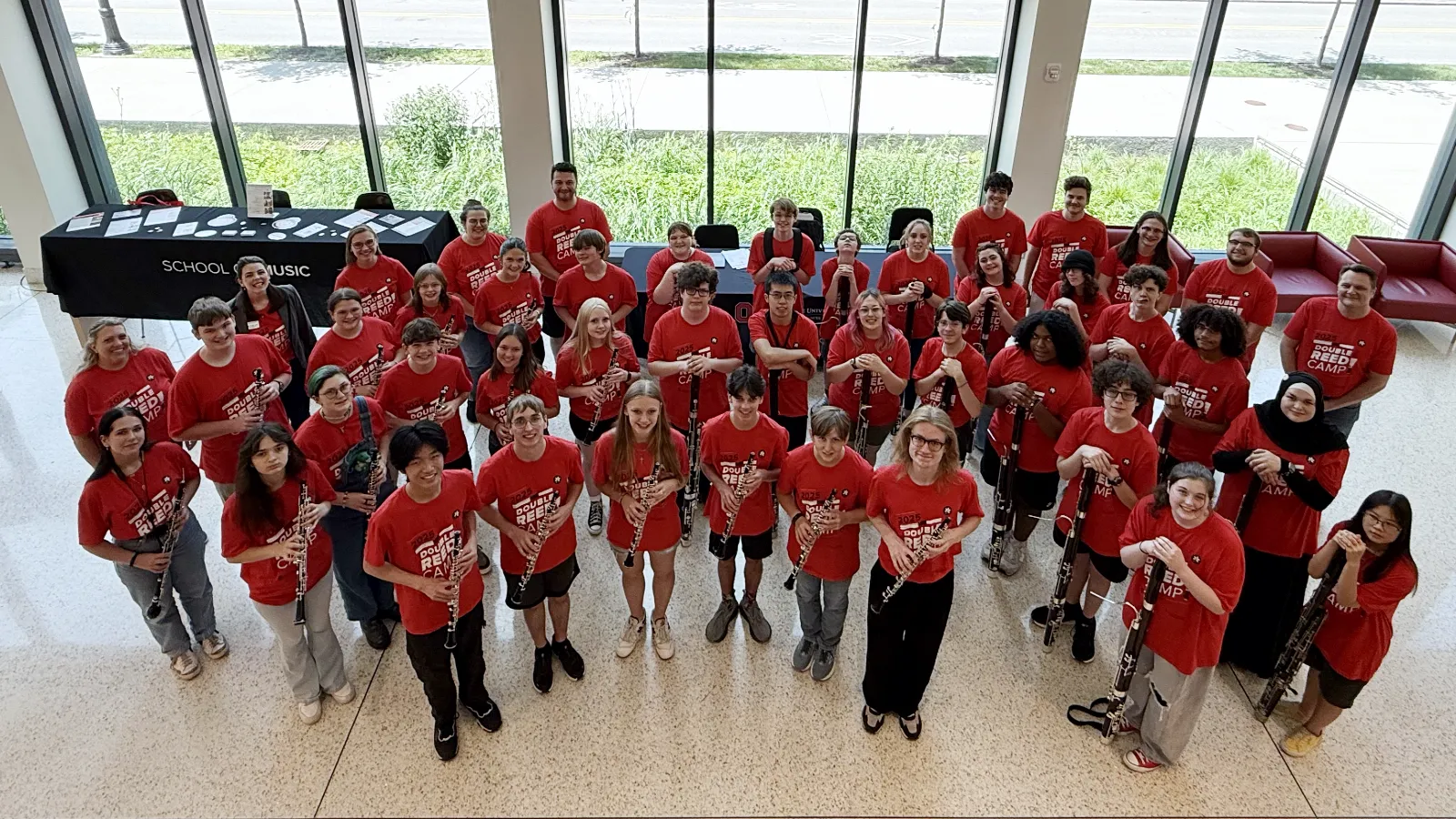 Double Reed Camp 2025 group