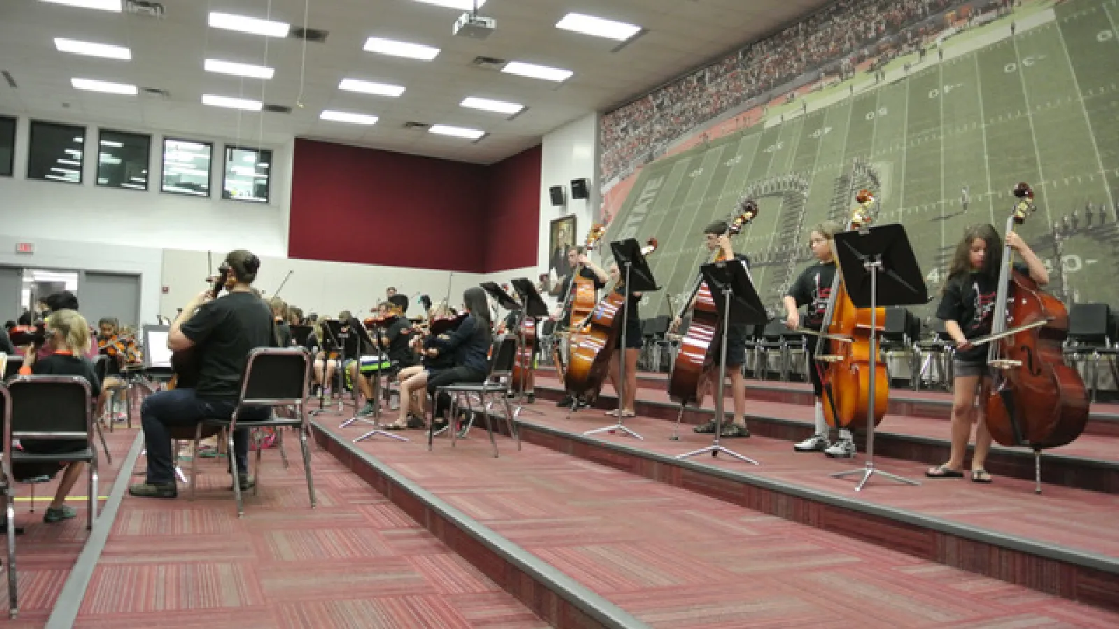 Summer Strings Double Bass rehearsal