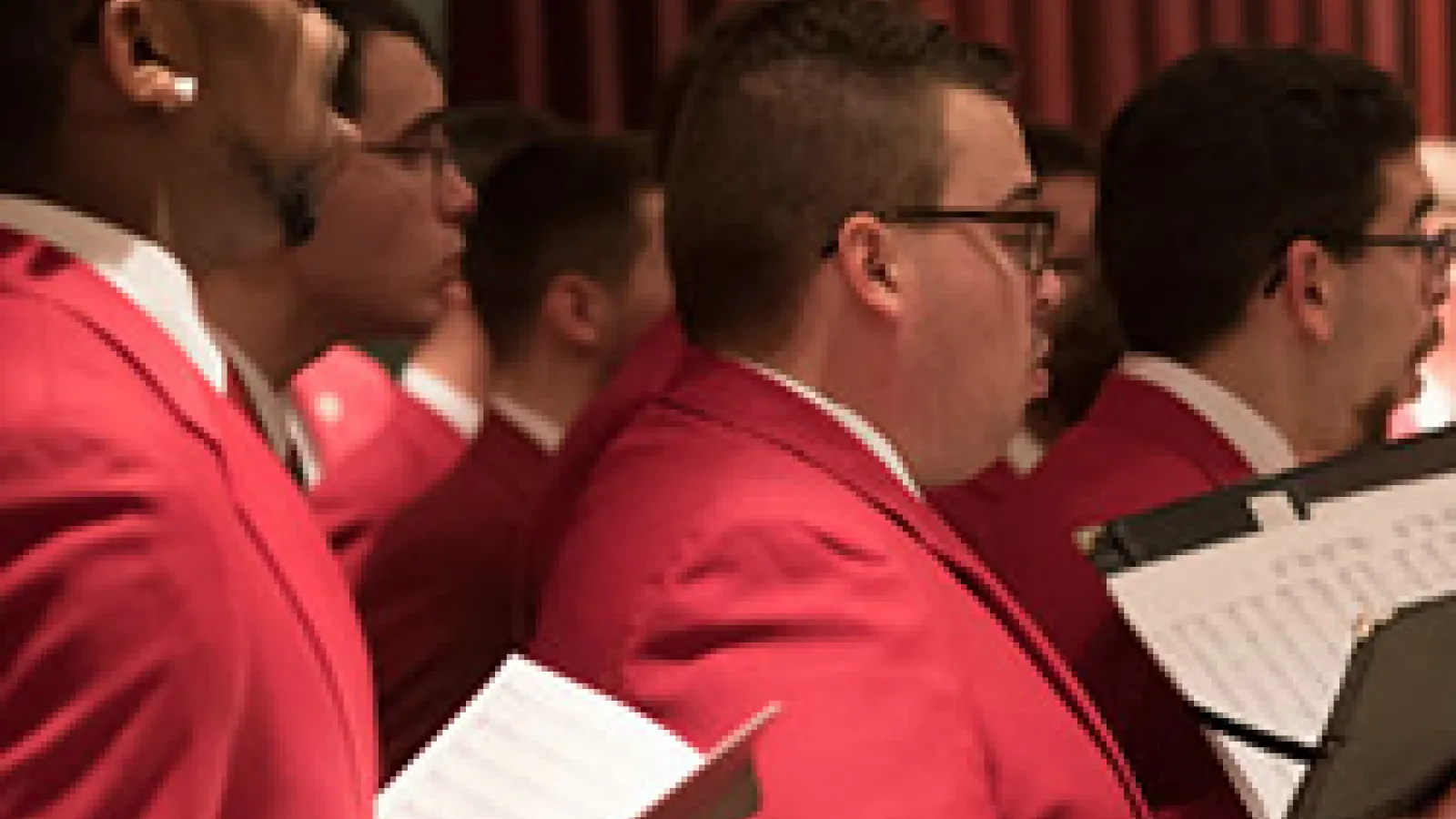 Men's Glee Club singing in New York City
