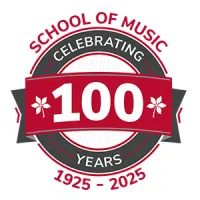 School of Music 100th Anniversary badge